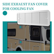 RV Radiator Exhaust Fan RV Side-Mounted Air Outlet Cover RV Dust-Proof Vents for RV Trailers Caravans Campers