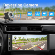 Single Din Touchscreen Auto Stereo Draadloos CarPlay Android Auto 6.86inch Mirror Link Auto MP5 Speler FM Radio