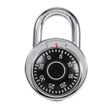 Customizable Combination Lock With Anodized Aluminum Cover, Safe And Firm Metal Lock Body, Anti-Shim Locking Mechanism For School Lockers, Keyless