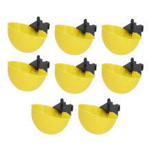 Confezione da 8 pezzi Bevitore d'acqua per polli in plastica PP, 9x6x4,5 cm, 6mm