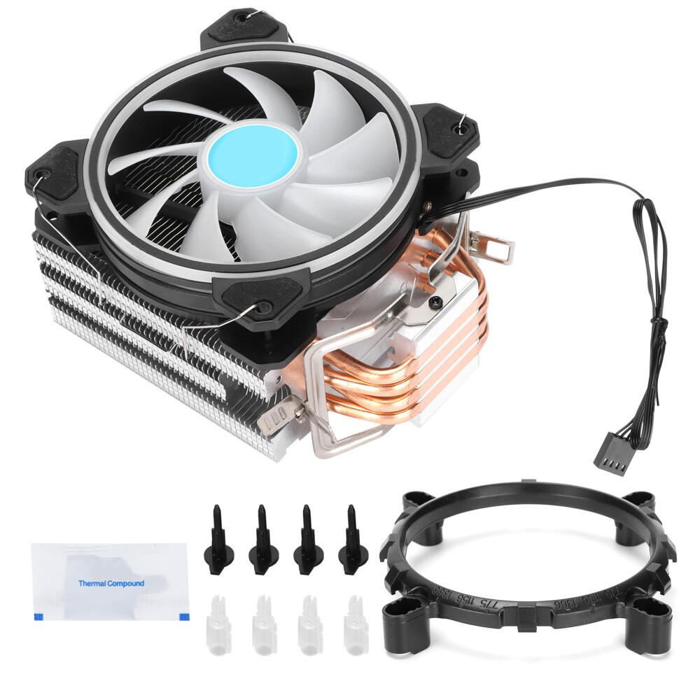 Rgb Desktop Cpu Cooler, Four Heat Pipes For Efficient Heat Dissipation, Hydraulic Bearing For Long Lifespan And Silent Operation 9479868350182