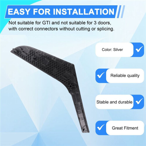 Car Interior Door Pull Handle Trim Cover Inner Accessories 5K4868039A for   6 MK6 2009-2013 Left 2