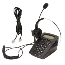 Professional Telephone Headset, Acoustic Shock Protection Ensures Safe Listening, Comfortable Blue Backlight For Easy Night Use, Super Lightweight