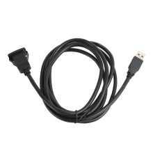 Dash Mount Car AUX Cable, Flush Mount USB Extension For Waterproof Performance, Anti Corrosion Gold Plated Connectors Ensuring Lifetime Warranty