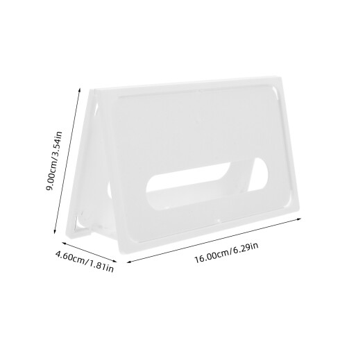 Tabletop Display Stand, Broschürenhalter, Ticketfächer, Weiß 2