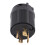 Quick Installation Locking Plug Generator Lock Adapter, High Voltage Use3Pole4Wire Grounding Industrial Grade Plug With Superior Brass Contacts 6