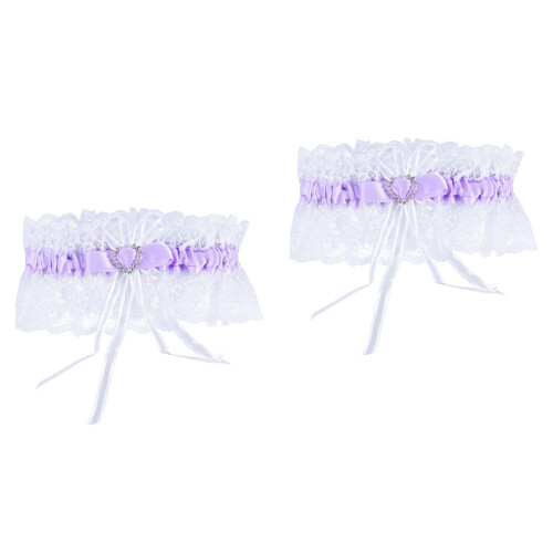 2Stk -Strumpfband Hochzeit Damen Mit Herzform 2