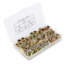 175pcs Rivet Nut Assortment Zinc Steel M3-M10 ColorFinish Fasteners