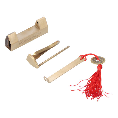 Brass Padlock with Key for Gift Boxes