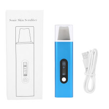 Portable Beauty Companion, Face Skin Scrubber with Nano Facial Mister, Ion Electrophoresis, Peeling Mode, Automatic Shutdown, Heating Cleaning, For