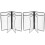 4Pièces Menu PVC Transparent, Coin Arrondi Pour Usage Pro 1