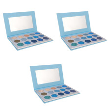 3St Vrouwelijke Blue Oogschaduw Palette 15 Kleuren Houdbaar