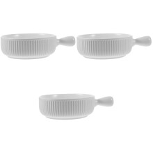 3St Keramische Ovenschaal Met Handvat, Voor Hete En Gerechten