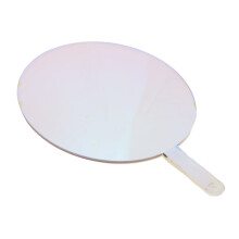 Universal Type PVC Blank Hand Fan, Colorblind Lens Correction, Perfect For Summer Decorations, Home Decoration, High Quality, 2.6in Diameter, Stage