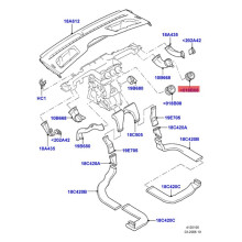 2 Stück Auto-Armaturenbrett-Entlüftungsdüse 6M21-U018B09-ADW für Mondeo für S-MAX 2007-2014 6M21U018B09ADW A/C-Luftauslass