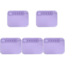 5St Lavendel Silicone Knutselmat Voor Resin Gieten En Schilderen