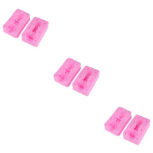 3St Roze Siliconen Cakevormen Fondant Mallen Non-Stick Voor