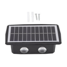 Solar Wall Light with4LEDs, 2Brightness Levels,