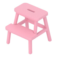 Wooden Doll House Step Stool2Steps Reinforced Polypropylene Plastic Decorative Wood Pedestal Whimsical Design Intentionally Designed Home Décor