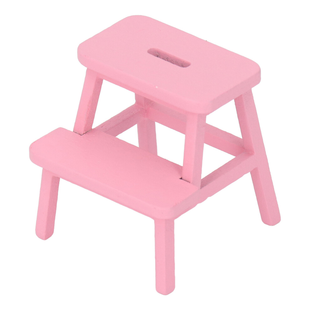 Wooden Doll House Step Stool2Steps Reinforced Polypropylene Plastic Decorative Wood Pedestal Whimsical Design Intentionally Designed Home Décor-image-OPC-PSCGPXN-NEW