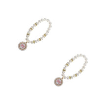 2St ABS Roze Halsband En Elegant En