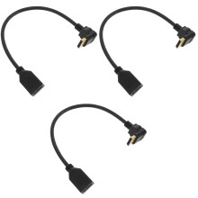 3St Display Port Verlengkabel Zwart 4K Video Accessoire Duurzaam