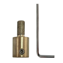 Broca de Pulido de Diamantes de 1/4 Pulgada, Herramienta Abrasiva de Vidrio CeráMico TeñIdo, Suministros de Vidrieras con NúCleo de LatóN