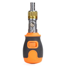 Eight in One Portable Multi-Function S2 Batch 2-Way Ratchet Adjustable Angle Screwdriver Maintenance Kit Orange