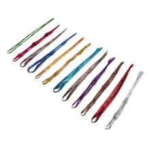 Haar-Tinsel-Stränge, 12 Farben, Glitzer, Funkeln, Glänzend, Hitzebeständige Extensions