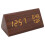Modern LED Alarm Clock With Wooden Structure, Triangular Wood Shape Digital Time Display With12/24Hour Format Adjustable Brightness Sound 5