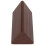 Modern LED Alarm Clock With Wooden Structure, Triangular Wood Shape Digital Time Display With12/24Hour Format Adjustable Brightness Sound 6