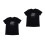 2Stk Schwarzes Herren T-Shirt Kurzarm Polyester Casual 7