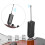 Low Noise Latency Wireless XLR Transmitter With Rechargeable Battery, UHF Wireless Microphone System Plug And Play Anti Interference Adjustable 5