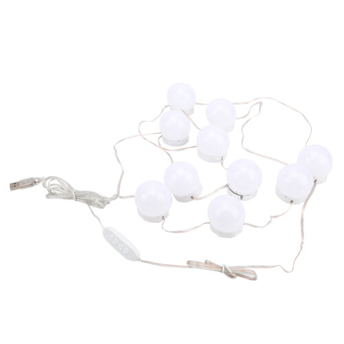 Φώτα καθρέφτη ματαιοδοξίας LED με τροφοδοσία USB With10Brightness Ρυθμιζόμενος και 1