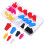 140Pièces Bouchons Silicone Taperés Résistants Chaleur Multi-Couleurs 3
