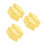 300Pcs Waterproof Yellow Arrow Stickers for Instrument Panel Direction 9