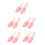 5Ensembles Ensemble Fourchette Bébé Silicone Rose Durable 7