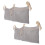 4Pcs Lavender Cotton Crib and Stroller Organizer with Large Capacity 2