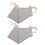 4Pcs Lavender Cotton Crib and Stroller Organizer with Large Capacity 3