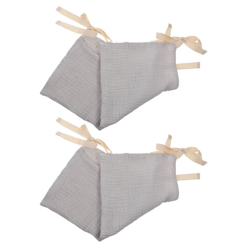 4Pcs Lavender Cotton Crib and Stroller Organizer with Large Capacity 2