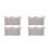 4Pcs Lavender Cotton Crib and Stroller Organizer with Large Capacity 4