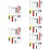 5Ensembles Jouets Routière Miniature En Plastique 11