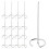 60Pièces Brochettes Bbq Argentées Acier Pour Grill Friteuse 3