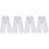 4Pairs White Tabi Socks Men Two-Toed Soft Breathable Athletic Socks 4