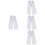 4Pairs White Tabi Socks Men Two-Toed Soft Breathable Athletic Socks 6