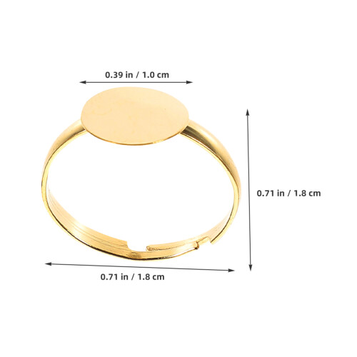 50 Pcs Adjustable Holder Diy Settings Blank Wedding 1
