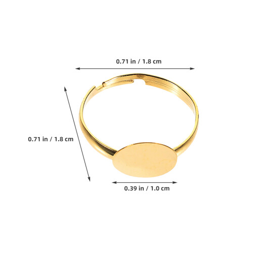 50 Pcs Adjustable Holder Diy Settings Blank Wedding 2