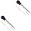 2Sets Ergonomic Black Meat Injector for Kitchen Cooking and Barbecue 2