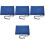 4Pcs Blue Mesh Bags Drawstring Adjustable Sports Balls Organizer 3