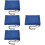 4Pcs Blue Mesh Bags Drawstring Adjustable Sports Balls Organizer 7